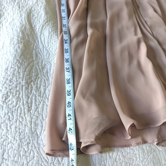 BILL Levkoff Blush Pink Chiffon Gown 10 - Picture 11 of 16